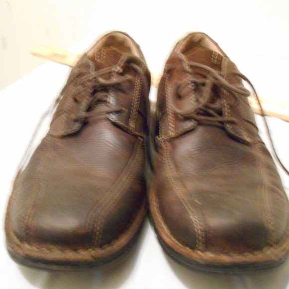 sz10M CLARKS ESPACE TWO TONE BROWN LEATHER LACE UP OXFORDS 86235 RS 40951 main image 12